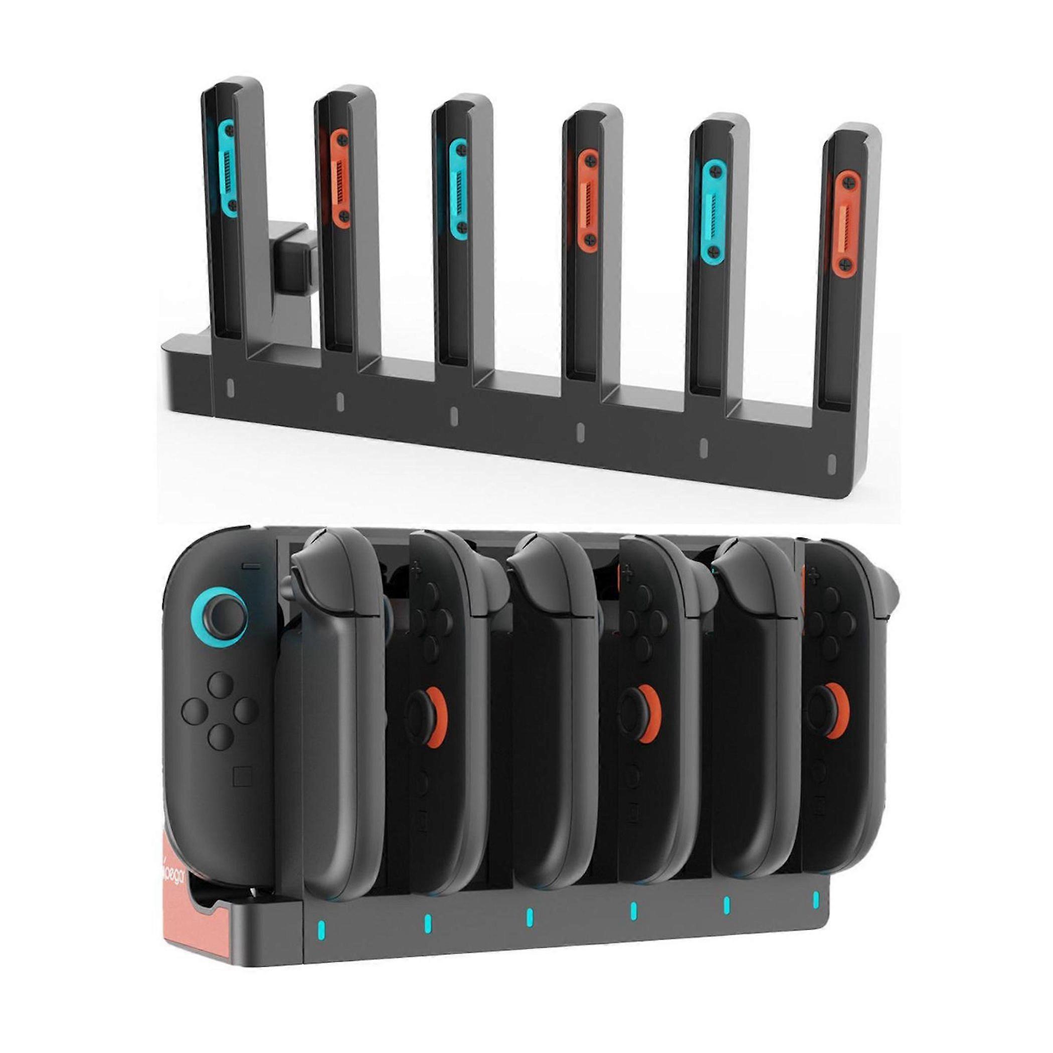 For Nintendo Switch 2 Joy-Con Controllers 6-bay Charging Station Dock