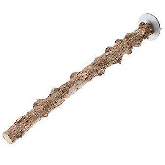 Papegaaienzitstok van natuurlijk hout, vogelkooiaccessoire voor huisdieren (2 stuks)