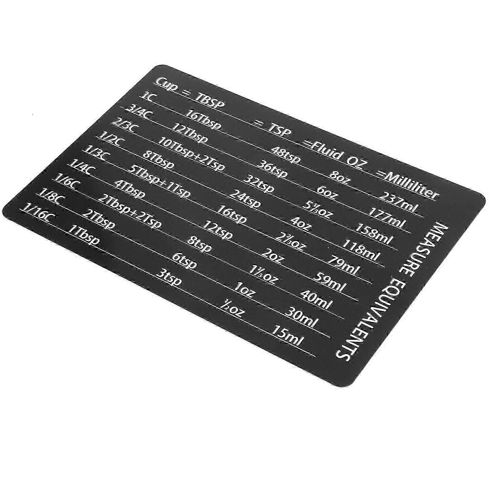Kitchen Conversion Chart Magnet Magnetic Conversion Chart for Cooking 5Pcs Set 26-27