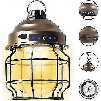 Camping Lamp Led Usb Rechargeable, Camping 3 Modes And Continuously Dimmable Camping Waterproof, Camping Lamp Tent Lamp For Outdoor Camp