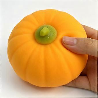 Pumpkin Squishy Toy, Realistic Vegetable Squeeze Fidget Toy, Slow Rising Soft Sensory Toy, Stress Relief Decompression Hand Toy for Kids Adults