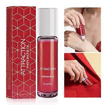 Red women's perfume roller ball design for precise application, fresh and elegant, long-lasting fragrance, attractive portable perfume 10ml