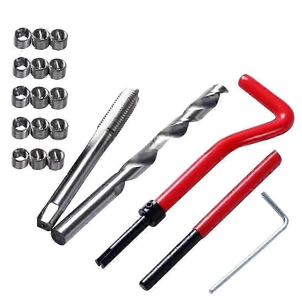 20pcs Thread Repair Tool Kit M10 compatible with Restoring Threads Spanner Wrench Thread Repair Bit Kit