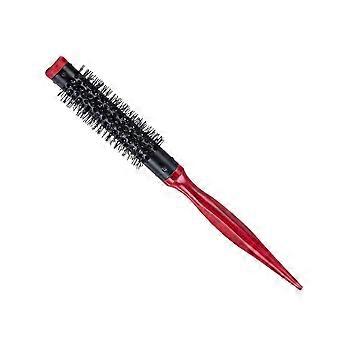 Red Nylon Bristles Hair Brush Comb for Hair Use with Wooden Handle 1.1cm