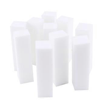 Nail Polishing Block Four Sided Nail Buffer for Filing 10Pcs White Tools