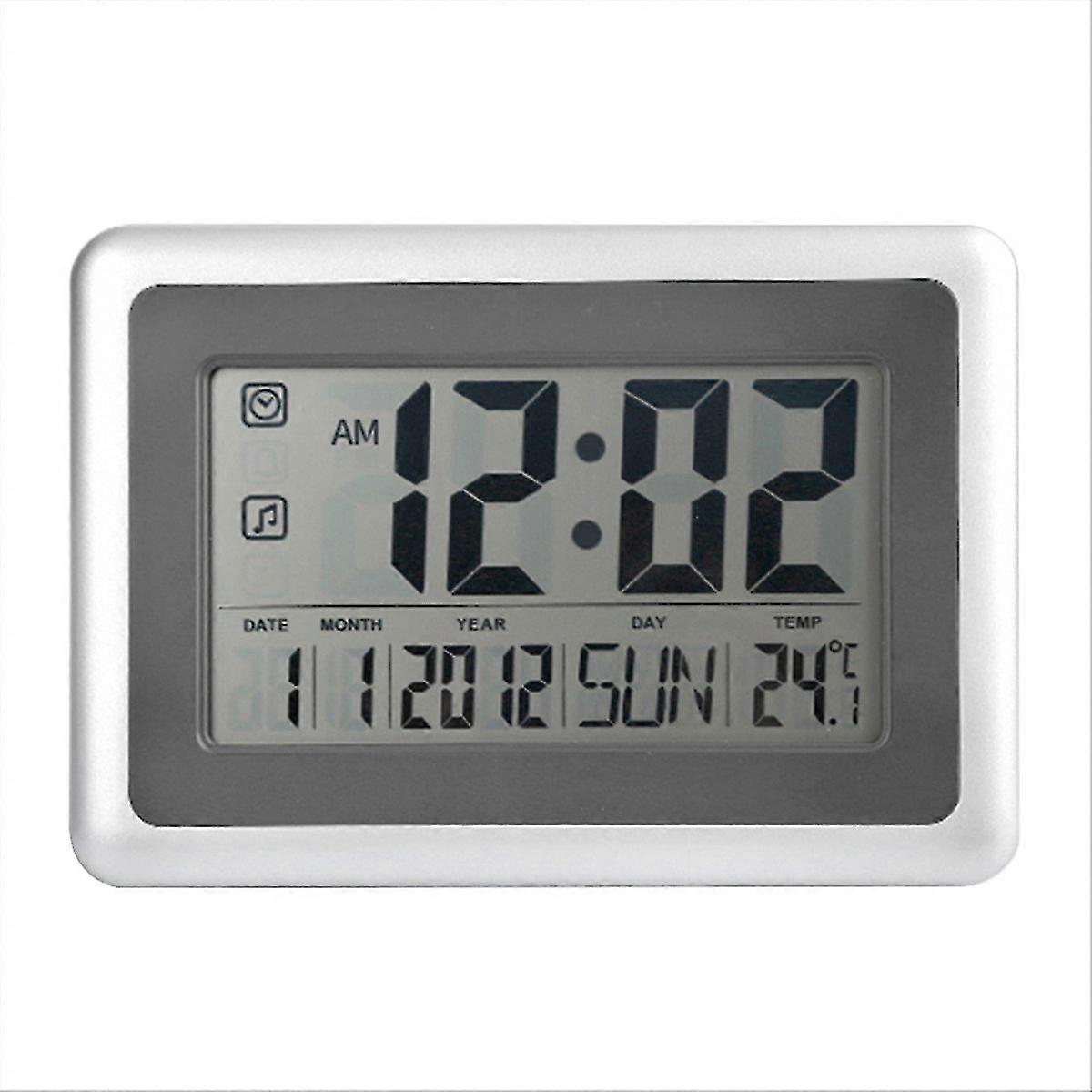 Digital Clock with Calendar & Temperature, with Extra Large Digits