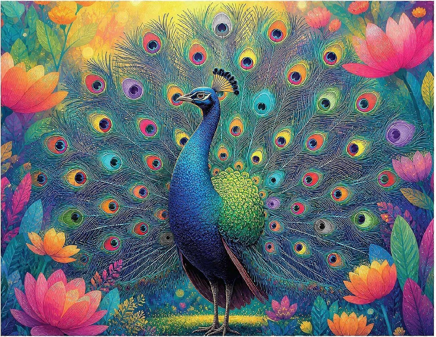 Puzzle Paví ráj pro dospělé DDA646