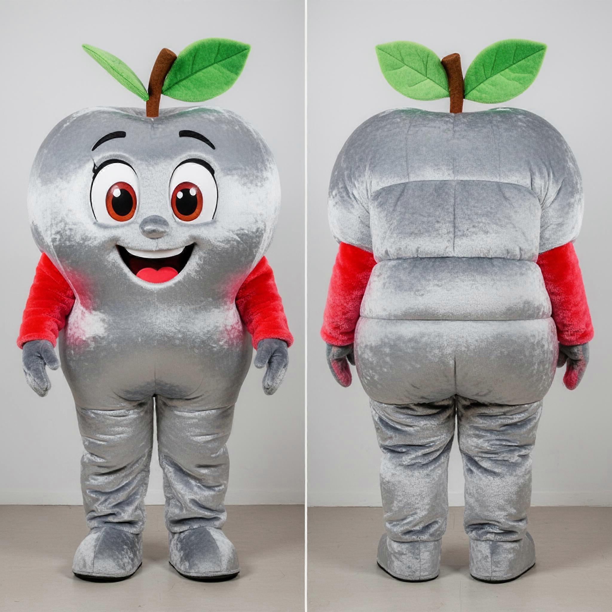 MASTICOT Crimson Red Rounded Apple Mascot