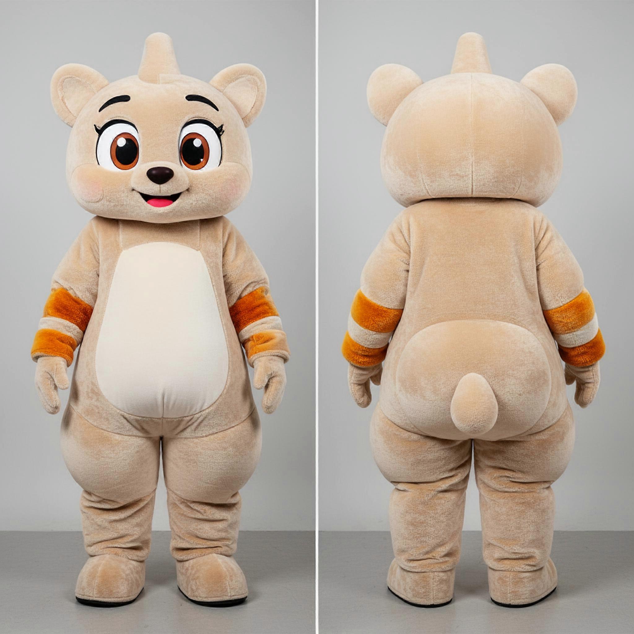 MASTICOT Beige Velvety Aglet Mascot