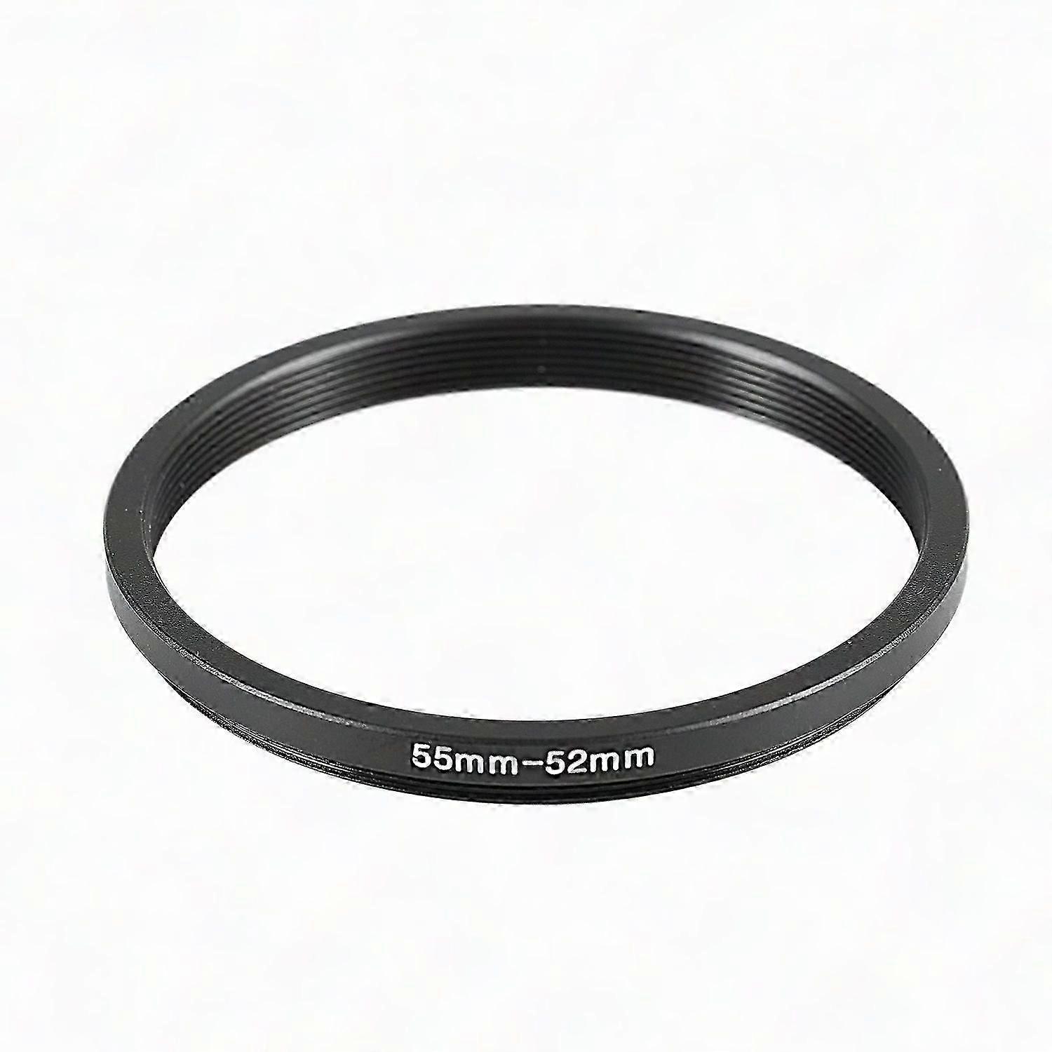 55 mm til 52 mm sort ringadapter til kameraobjektiv