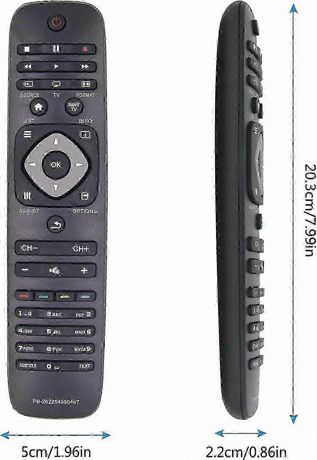 TV Remote Control Replacement, Universal Remote Compatible with Smart TV Model 242254990467