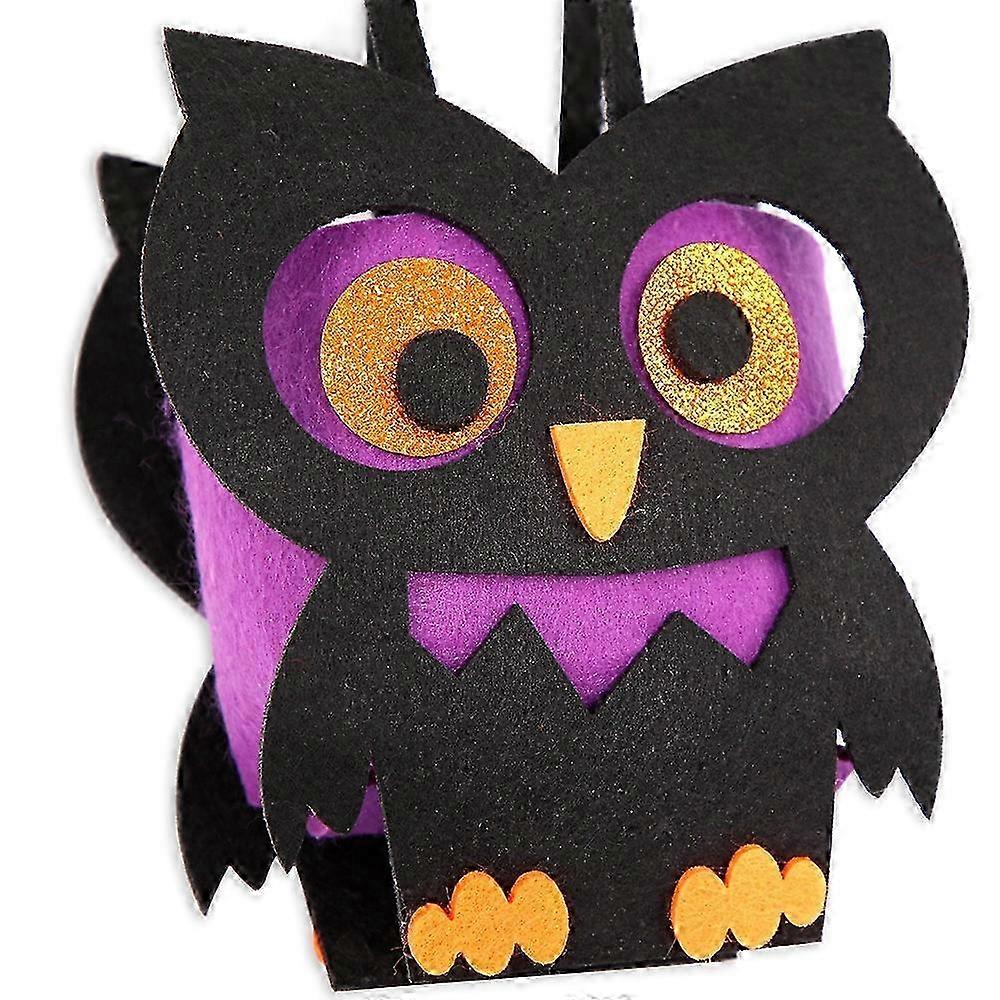 Halloween Party Felt Candy Bag Orange Devil Face