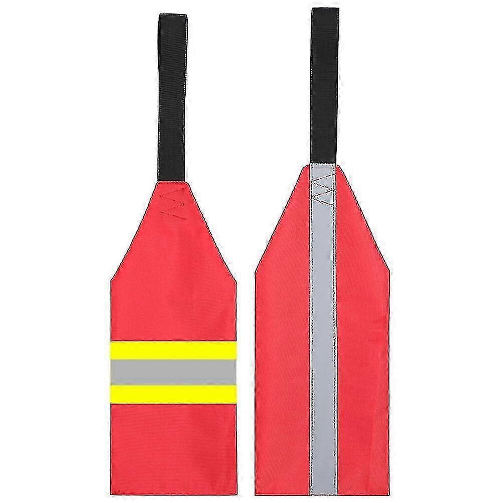 Foldable Red Kayak Safety Flags