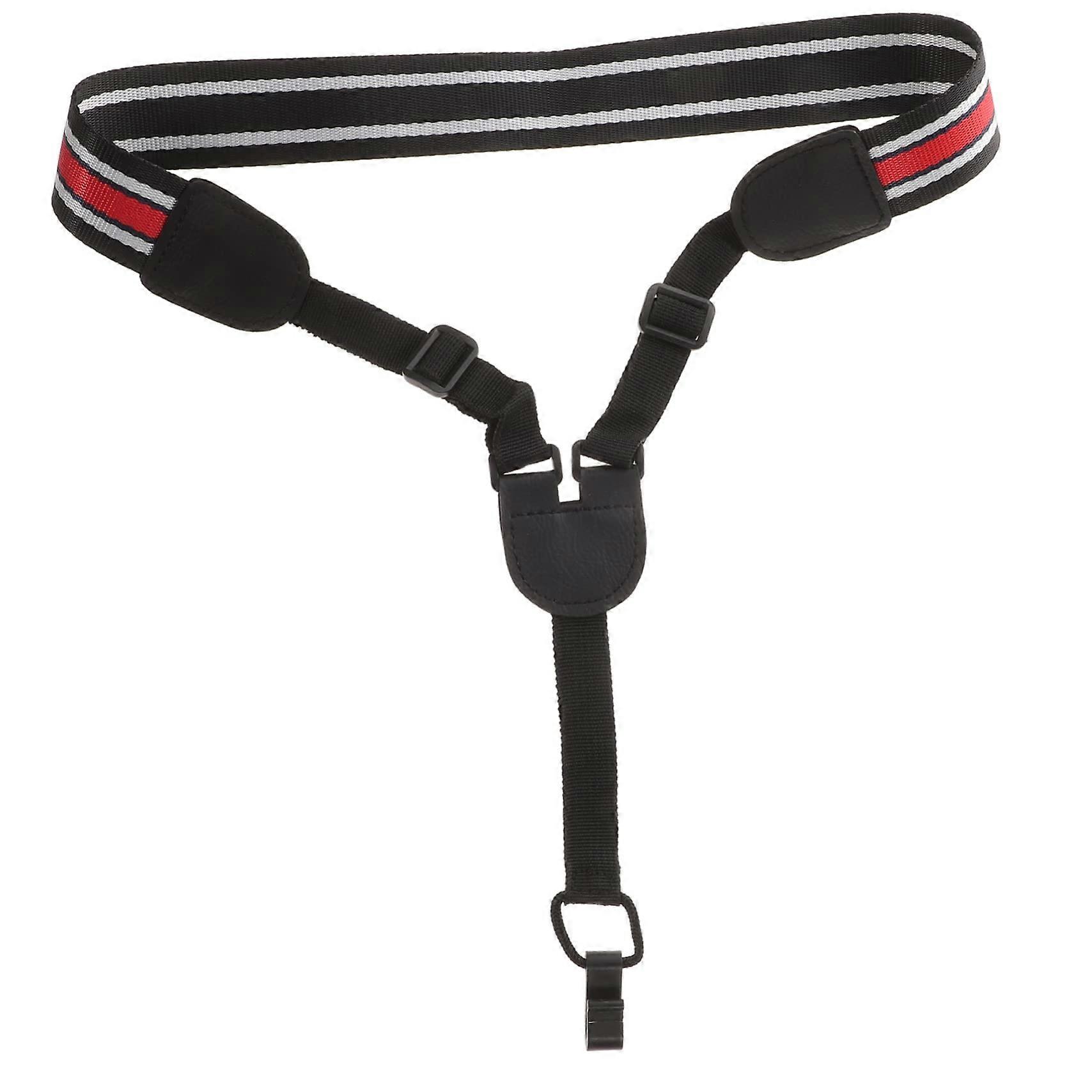 Adjustable Ukulele Strap with Hook Comfortable Neck Support for Four String Instruments Random Color