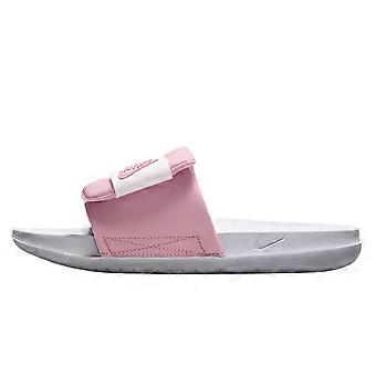 Nike Offcourt Adjust Slide Bequeme, rutschfeste Pantoletten für Damen, Weiß/Rosa, DV1033-103