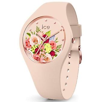 Ice flower Watch for Women Analog Quartz with Silicone Bracelet IC017583