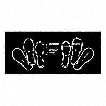 Structured Foot & Knee Positioning Squat Mat with Step Guides for Kettlebell Weightlifting