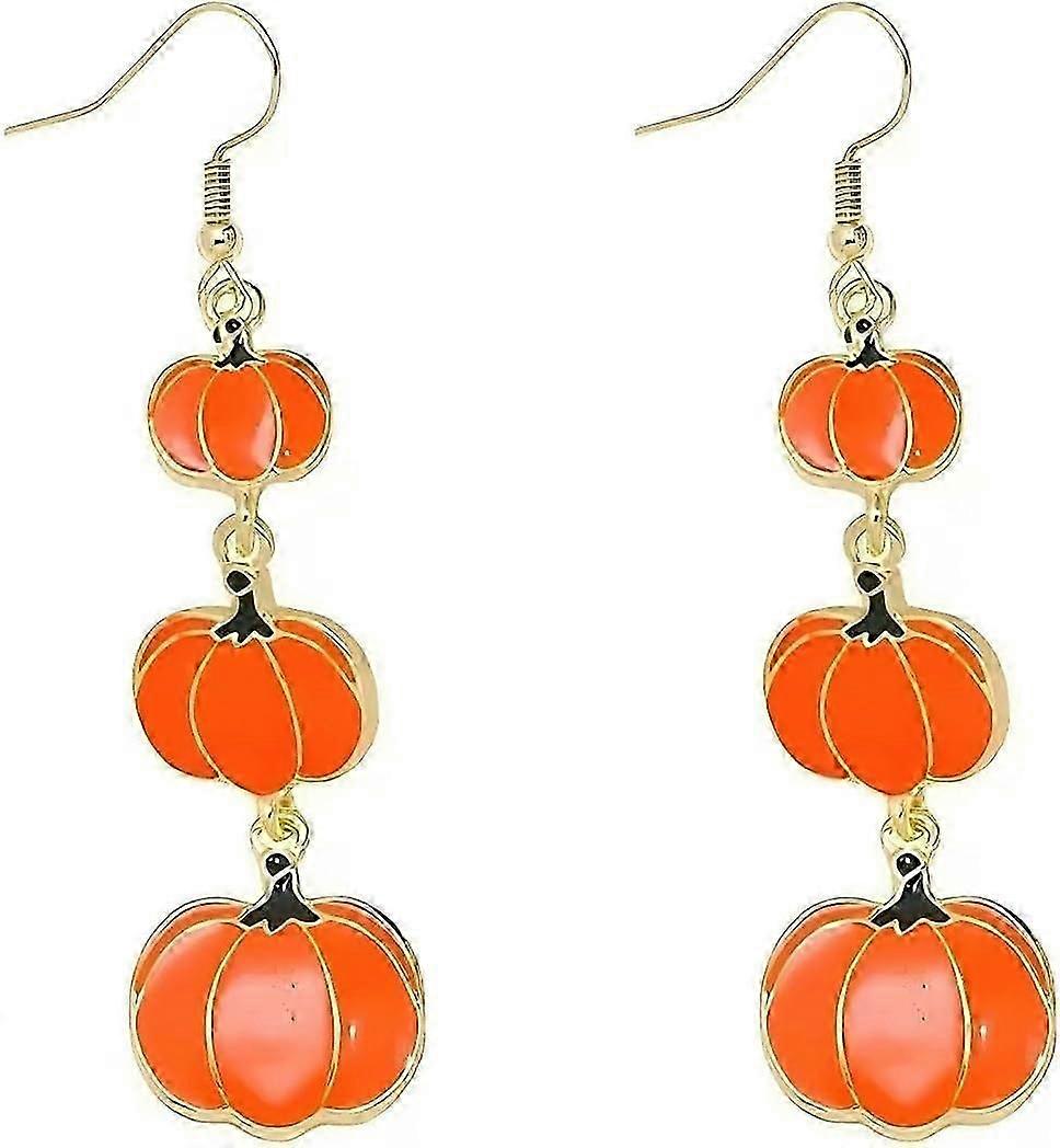 Halloween Pumpkin Dangle Earrings