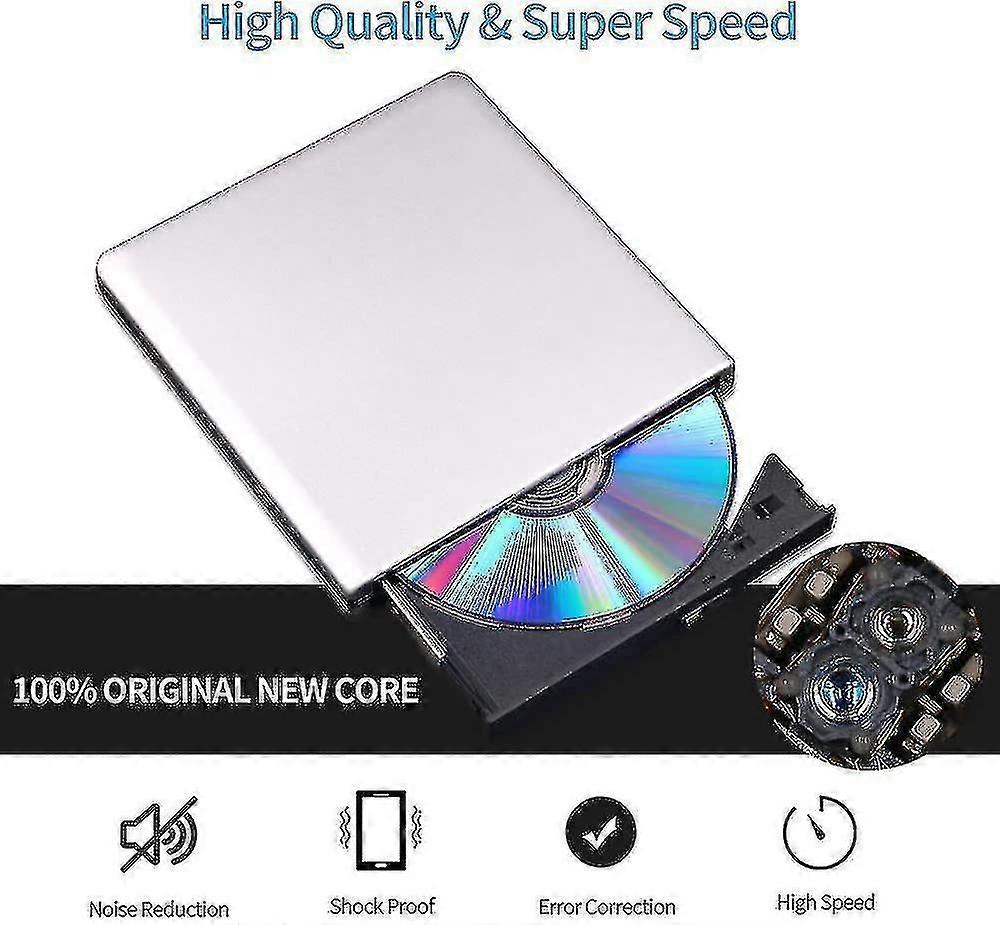 External Blu Ray Dvd Drive 3d, Usb 3.0 And Type-c Bluray Cd Dvd Reader