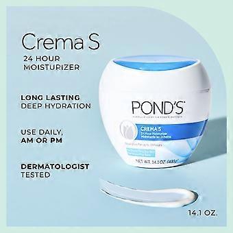 Pond's Crema S Moisturizing Face Cream For Dry To Very Dry Skin 14.1 Oz