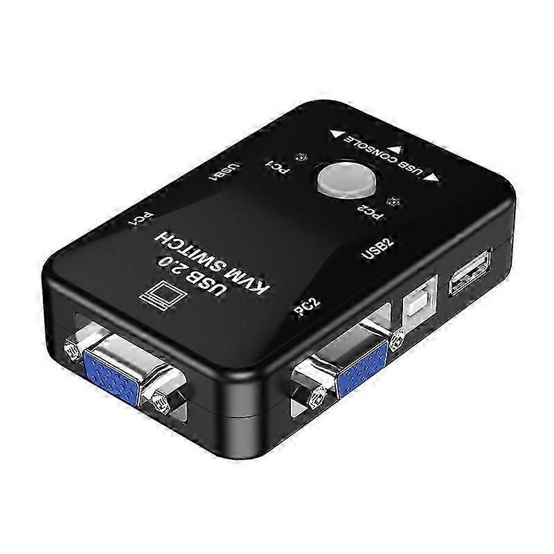 2-Port Manual VGA KVM Switcher