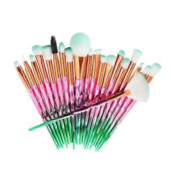 Cosmetic Brush Makeup Brushes Set for Makeup 60Pcs Gradient Pink Green