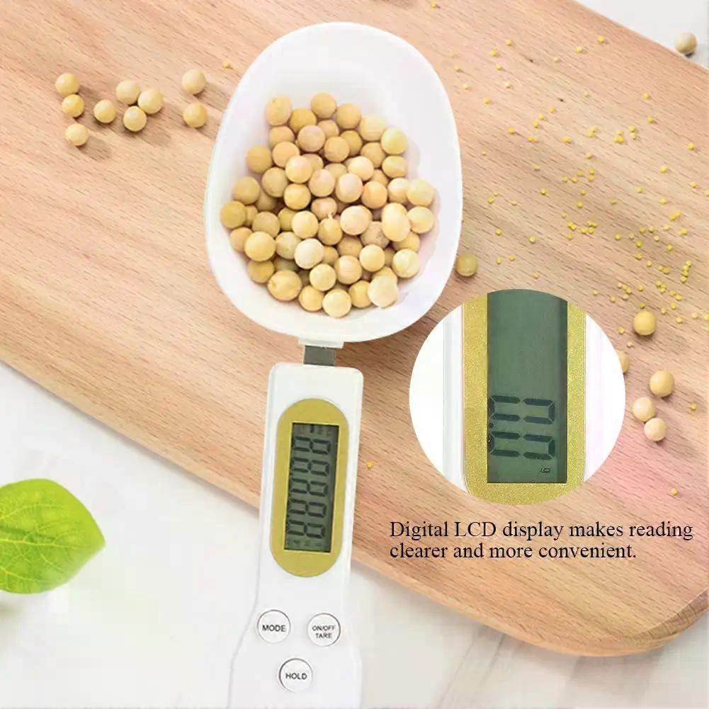 Electronic kitchen scale LCD digital digital measuring spoon yellow 23*5.2cm