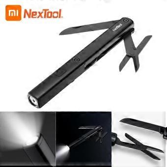 NEXTOOL Multifunktionaler Stift Werkzeuge 3-IN-1 Taschenlampe Messer Schere USB Wiederaufladbar IPX4 Wasserdicht