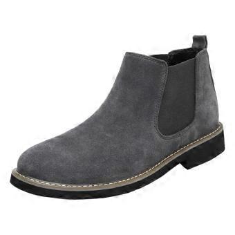 Scarpe da uomo invisibili che aumentano l'altezza, in pelle nera premium, leggere, che aggiungono 6 cm di altezza. Stivali Chelsea invisibili che aumentano l'altezza.