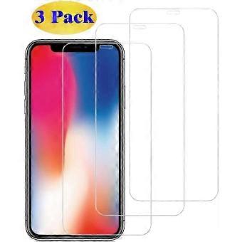 3pcs Tempered Glass Screen Protector For Iphone X/iphone Xs