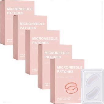 0.25mm Retinol Microneedle Eye Patches Mask Reduce Dark Circle & Eye Bags Anti-Aging Firming Patches Forehead & Smile Line Patch