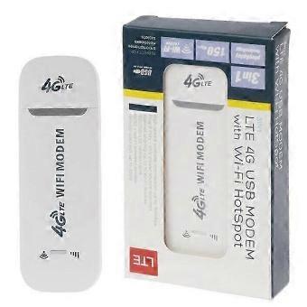 4G LTE USB Modem for Home Office Use, 3G/4G and WiFi Network Access, Portable Wireless Dongle, 95x33mm