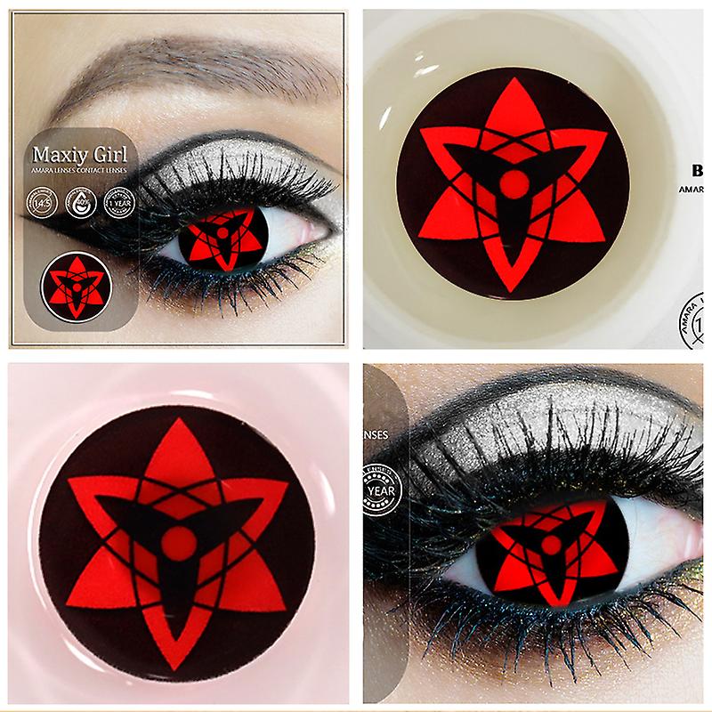 Brawdress 1 paio (2 pezzi) cosmetici lenti a contatto lenti a contatto per occhi forniture di bellezza All Eyes Sixpointedstar