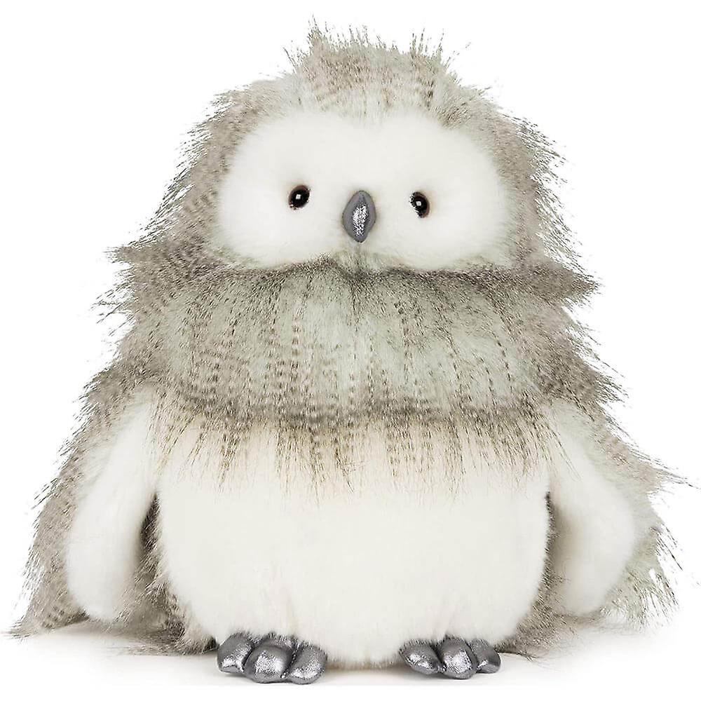 Elegantly Soft Shiny Silver Beak And Clawed Toes Gund Fab Pals Rylee Owl 25cm