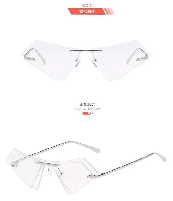 The New Outlet Female Star With The Same Triangle Borderless Sunglasses Marine Sunglasses