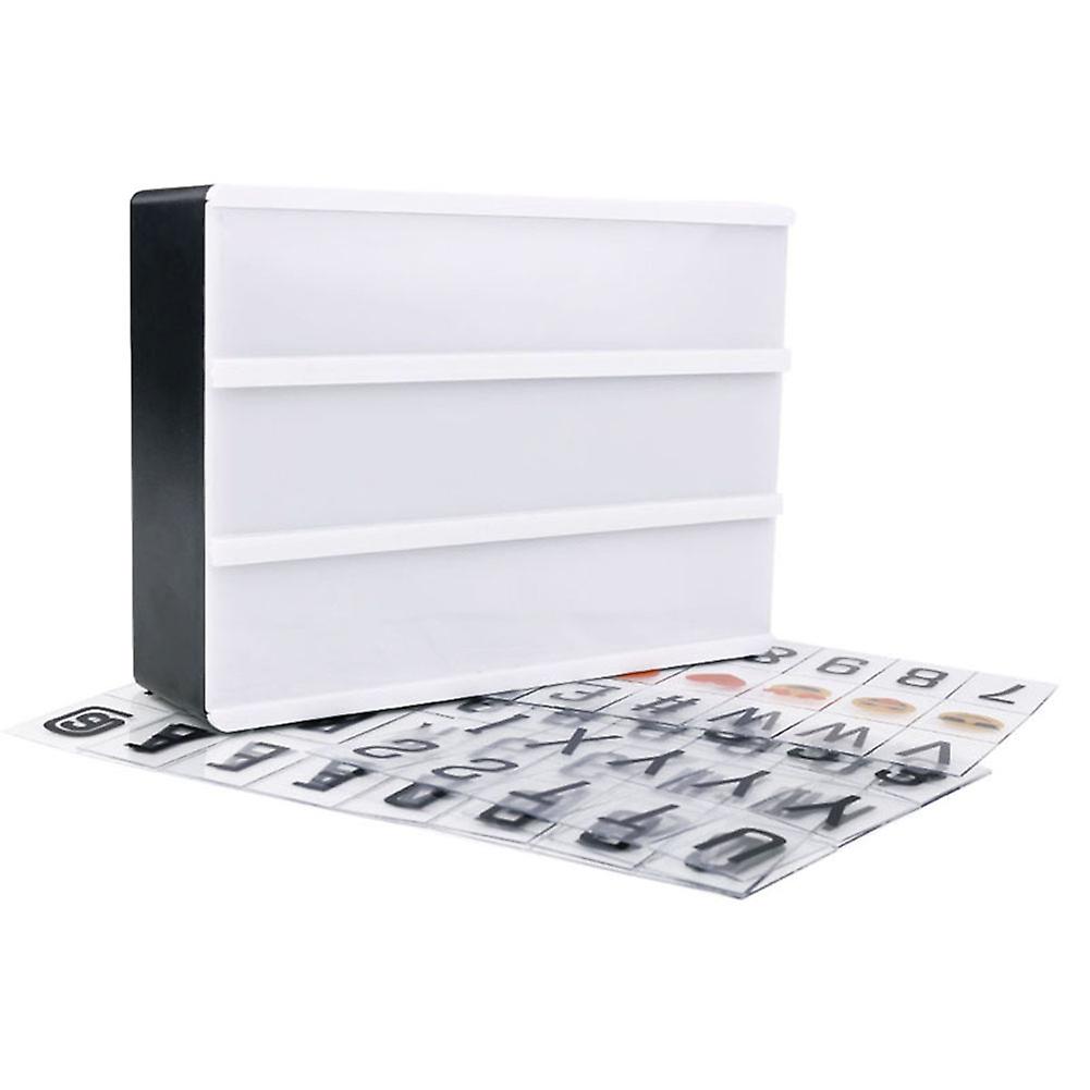 A6 combinatie led nachtlampje box usb-poort diy zwarte letters kaarten lamp bericht