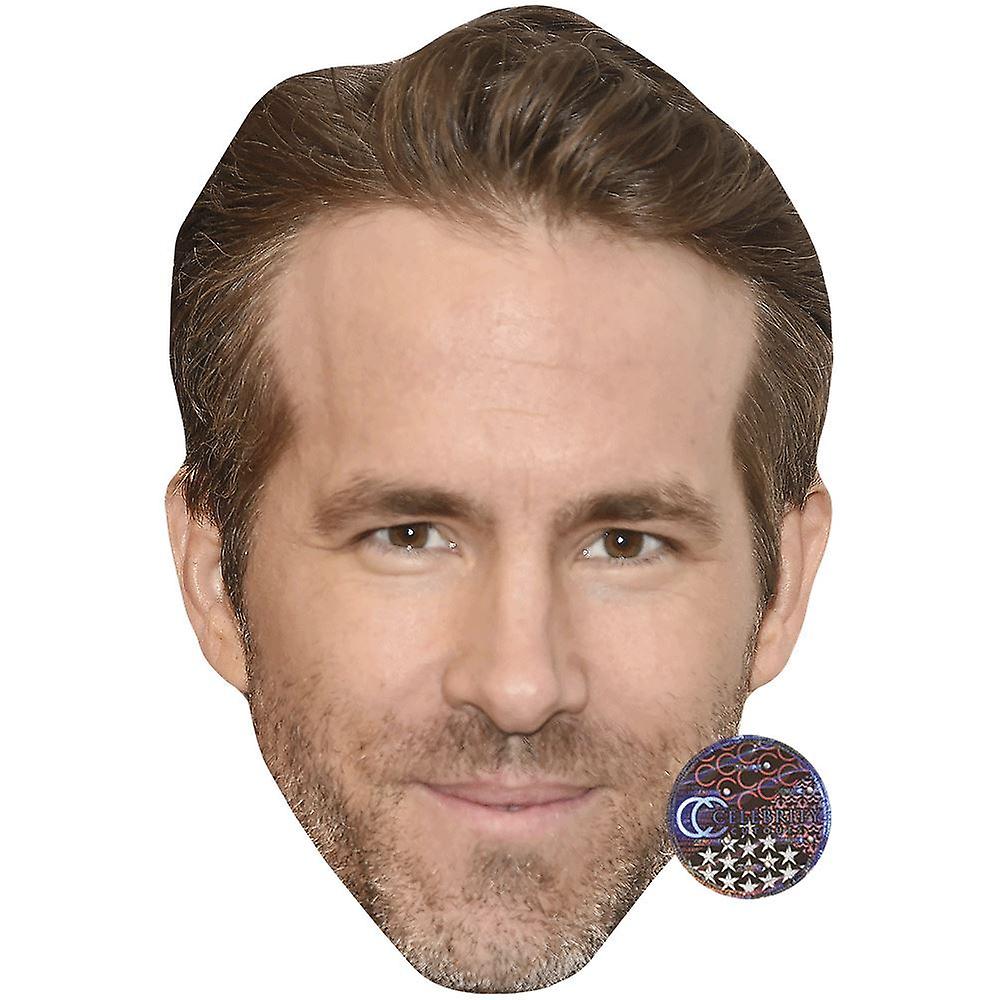 Ryan Reynolds (Smile) Celebrity Mask, Flat Card Face