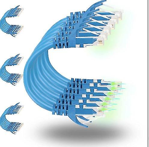 Patch Cables Cat6 1ft 24 Pack, Ethernet Patch Cable 10g, Cat 6 Patch Cable