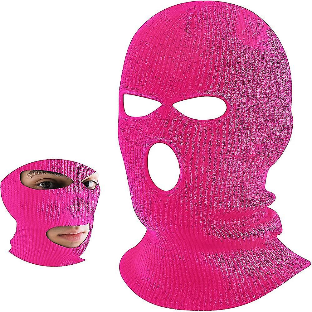 3 Holes Knitted Balaclavas Full Face Coverage