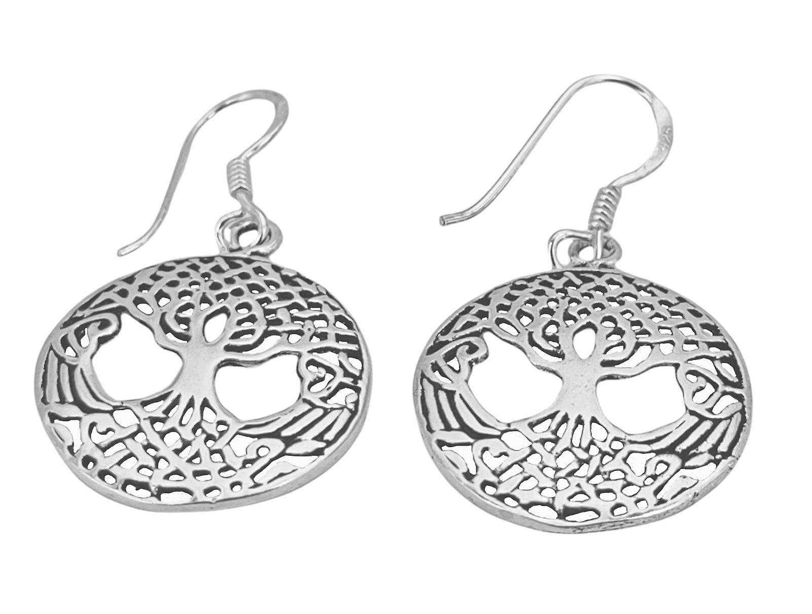 Ohrring 02 Lebensbaum - Silber