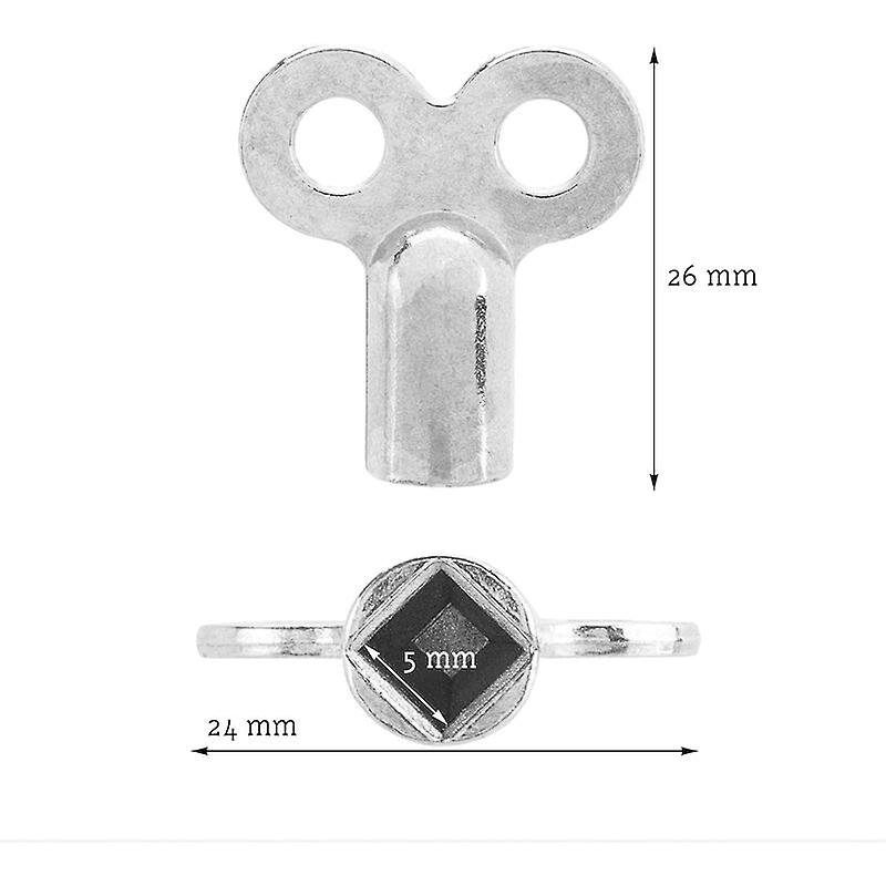 Universal radiator bleed key Kit of 2 easytouse heating bleed keys