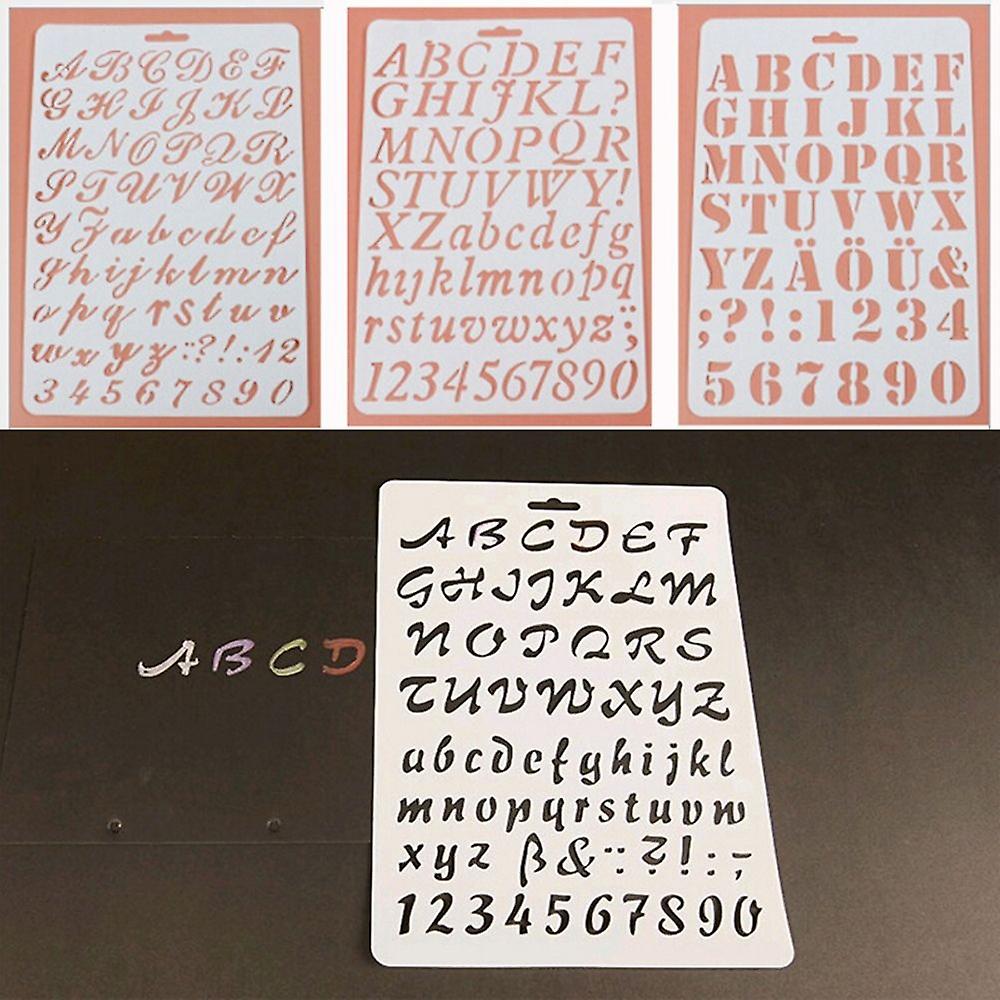 Scan - Kit Di Stencil Per Lettere E Numeri, 50 Mm - Foto 3