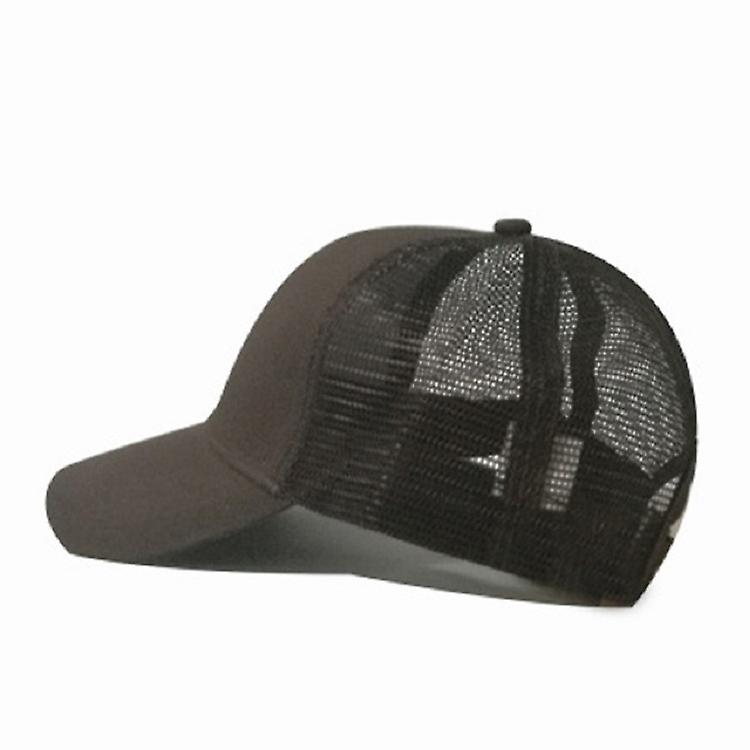 Summer Cotton Mesh Opening Ponytail Hat Baseball Cap