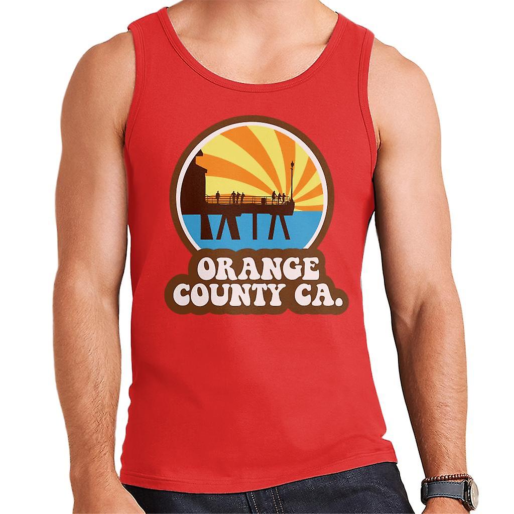 Gilet Orange County CA retrò uomo