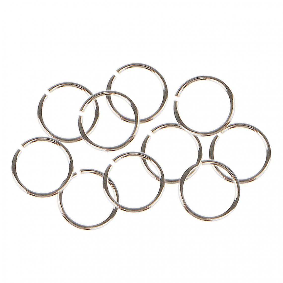 10x Jump Rings For Jewelry 3/4/5/6mm Open Split Clasp Connector 925 Silver 3mm Thickness 7mm