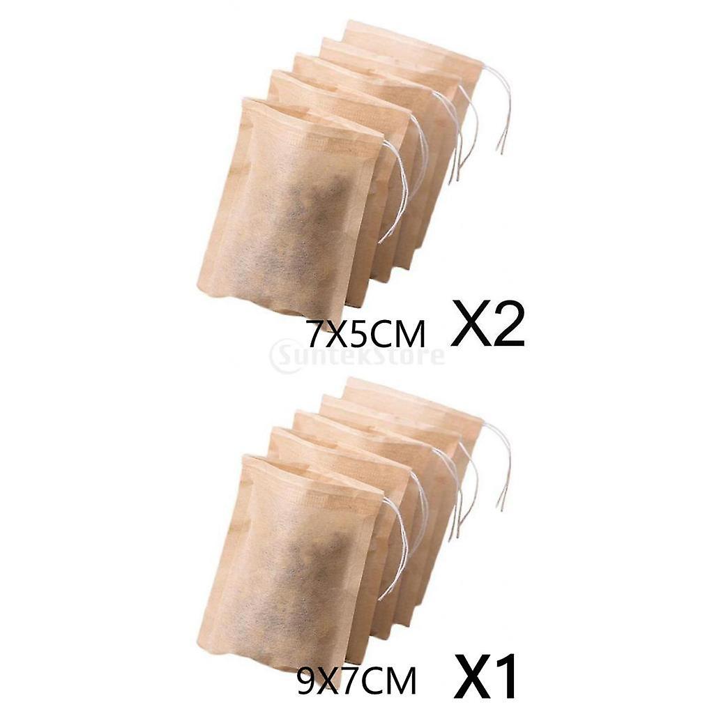 300 pieces Empty Tea Filter Bags Loose Herbs Teabag with Drawstring