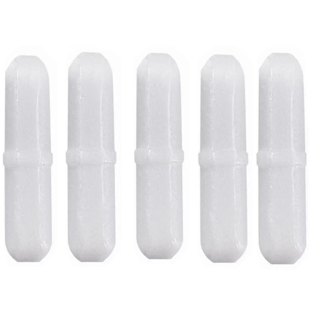 5 قطع 30 مم / 1.2 بوصة المغناطيسي النمام خلاط تحريك بار ، اللون الأبيض ، تحريك رود المغناطيسي ، مختبر تحريك لوحة