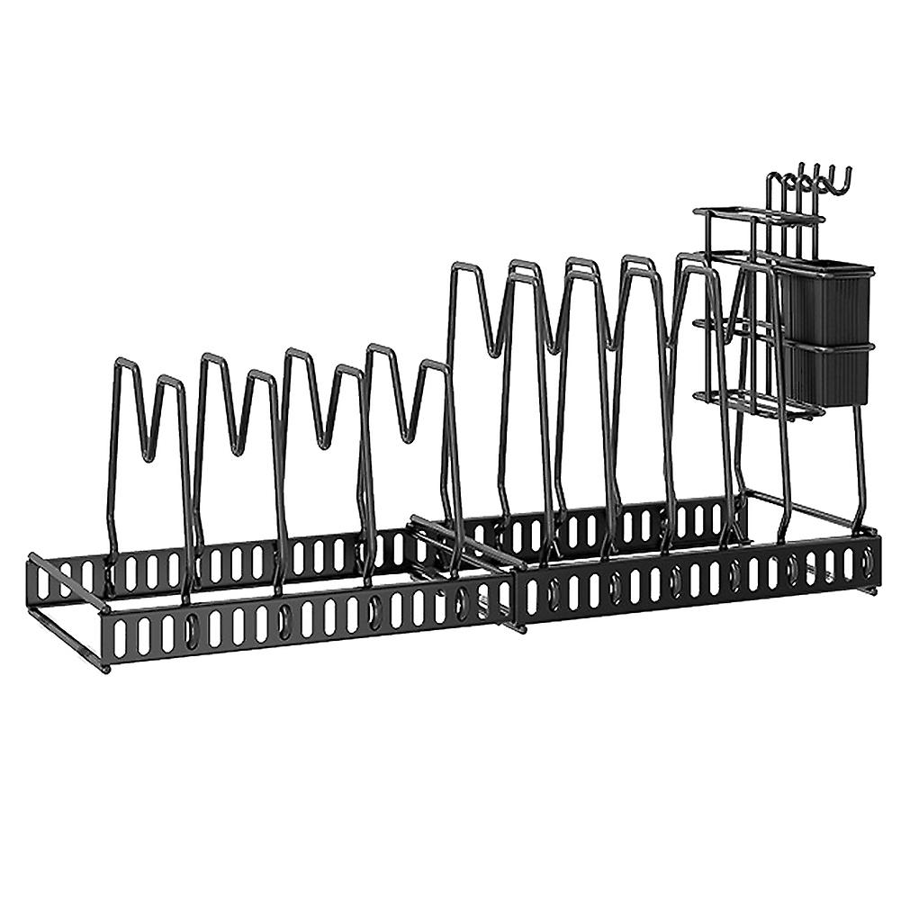 Expandable Pan Rack With Cook Chopper Holder Adjustable Compartments