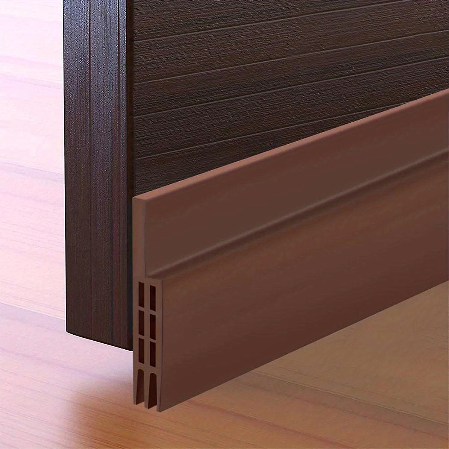 1pc Door Draft Stopper Door Sweep For Exterior & Interior Doors Door Bottom Seal Dust And Noise Insulation Weather Stripping Draft Guard Insulator