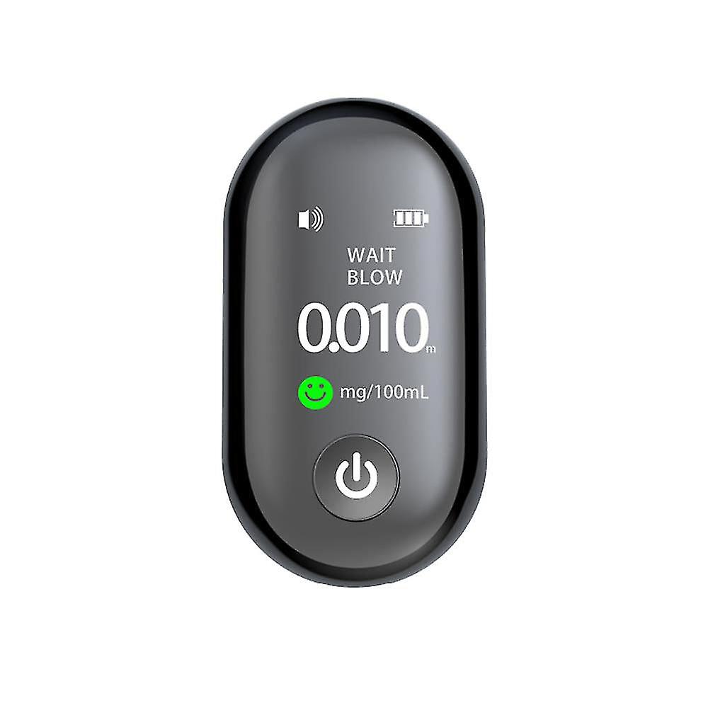 Détecteur d’alcools Sans contact Breath Blow Tester Tft Alcootest électronique haute sensibilité avec voyant lumineux 3 couleurs